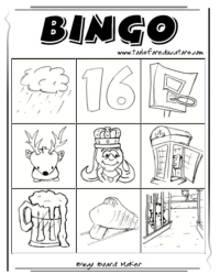Bingo Worksheets